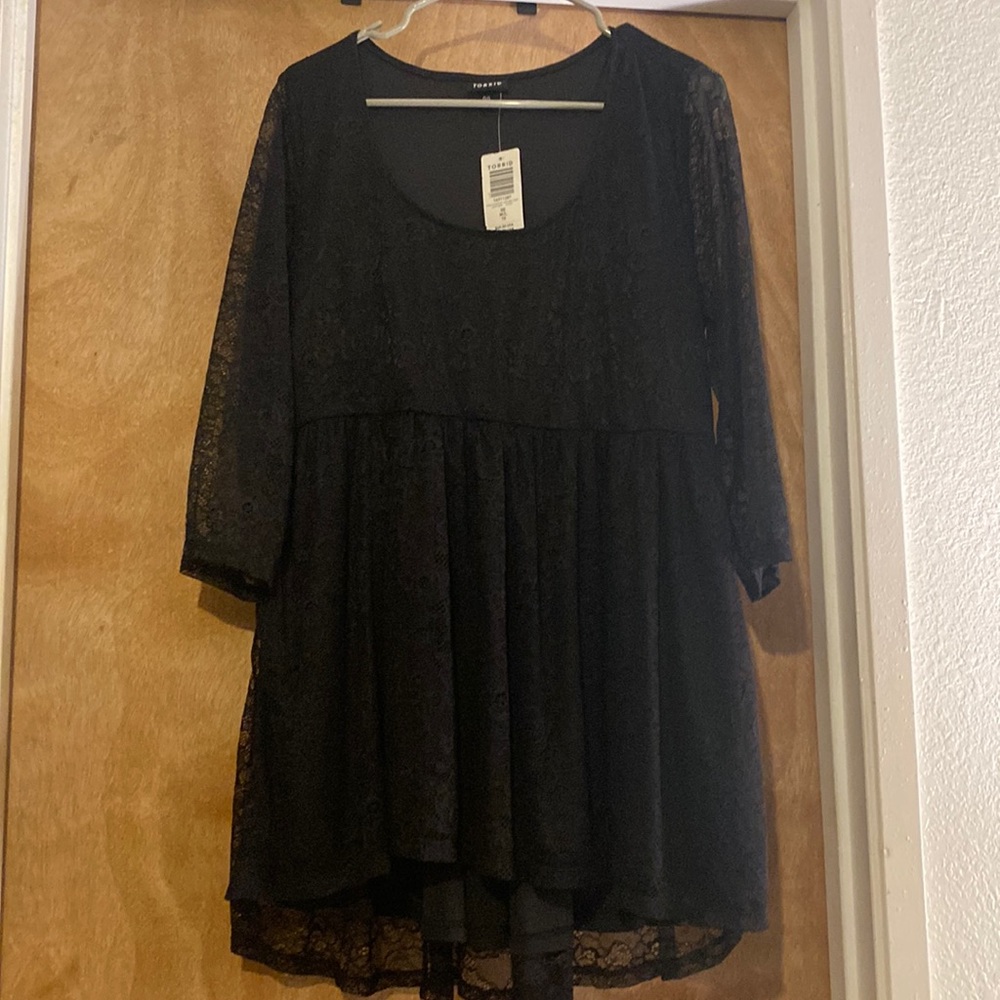 Torrid Lace Tunic Top